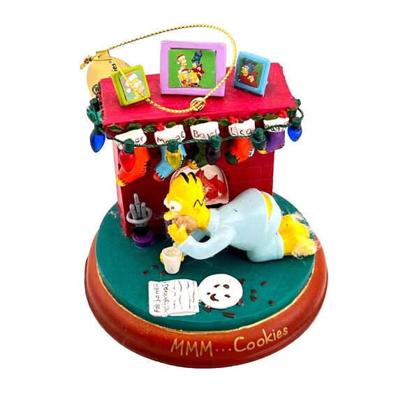 SIMPSONS Bradford Christmas Tree Ornament Illuminated “MMM... Cookies” w/Tags - Picture 1 of 7